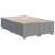 Pat box spring cu saltea, gri deschis, 120x190 cm, textil GartenMobel Dekor