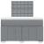 Pat box spring cu saltea, gri deschis, 120x190 cm, textil GartenMobel Dekor