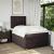 Pat box spring cu saltea, maro închis, 120x190 cm, textil GartenMobel Dekor