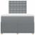 Pat box spring cu saltea, gri deschis, 120x190 cm, textil GartenMobel Dekor