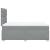 Pat box spring cu saltea, gri deschis, 120x190 cm, textil GartenMobel Dekor