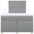 Pat box spring cu saltea, gri deschis, 120x190 cm, textil GartenMobel Dekor