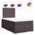 Pat box spring cu saltea, maro închis, 120x190 cm, textil GartenMobel Dekor