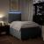 Pat box spring cu saltea, gri deschis, 120x190 cm, textil GartenMobel Dekor