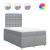 Pat box spring cu saltea, gri deschis, 120x190 cm, textil GartenMobel Dekor