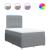 Pat box spring cu saltea, gri deschis, 120x190 cm, textil GartenMobel Dekor