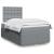 Pat box spring cu saltea, gri deschis, 120x190 cm, textil GartenMobel Dekor