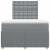 Pat box spring cu saltea, gri deschis, 120x190 cm, textil GartenMobel Dekor