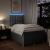 Pat box spring cu saltea, gri deschis, 120x190 cm, textil GartenMobel Dekor
