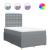 Pat box spring cu saltea, gri deschis, 120x190 cm, textil GartenMobel Dekor