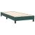Pat box spring cu saltea, verde închis, 80x220 cm, catifea GartenMobel Dekor