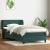 Pat box spring cu saltea, verde închis, 80x220 cm, catifea GartenMobel Dekor