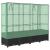 Strat înălțat cu husă de seră, aspect ratan, 160x40x138 cm GartenMobel Dekor