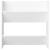Pantofare de perete, 4 buc., alb, 60x18x60 cm PAL GartenMobel Dekor