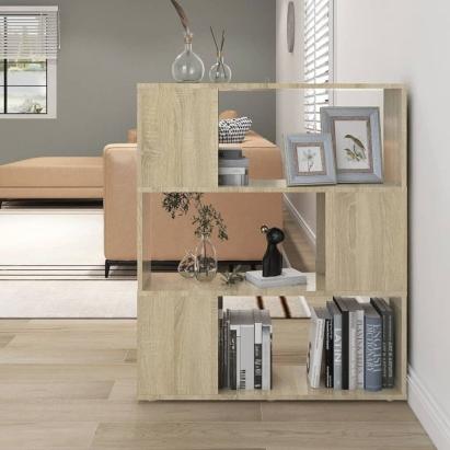 Bibliotecă/Separator cameră, stejar sonoma, 80x24x94 cm, PAL   GartenMobel Dekor