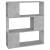 Bibliotecă/Separator cameră, gri beton, 80x24x94 cm, PAL   GartenMobel Dekor
