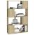 Bibliotecă/Separator cameră stejar sonoma 80x24x124,5 cm PAL   GartenMobel Dekor