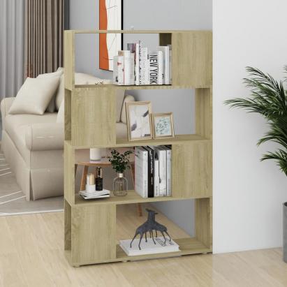 Bibliotecă/Separator cameră stejar sonoma 80x24x124,5 cm PAL   GartenMobel Dekor