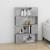 Bibliotecă/Separator cameră, gri beton, 80x24x124,5 cm, PAL  GartenMobel Dekor