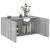 Dulap de perete, gri sonoma, 80x39x40 cm, lemn prelucrat GartenMobel Dekor