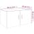 Dulap de perete, gri sonoma, 80x39x40 cm, lemn prelucrat GartenMobel Dekor
