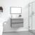 Set mobilier de baie, 2 piese, gri sonoma, lemn prelucrat GartenMobel Dekor