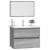 Set mobilier de baie, 2 piese, gri sonoma, lemn prelucrat GartenMobel Dekor