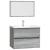 Set mobilier de baie, 2 piese, gri sonoma, lemn prelucrat GartenMobel Dekor