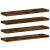 Rafturi perete 4 buc. stejar fumuriu 40x10x1,5 cm lemn compozit GartenMobel Dekor