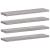 Rafturi de perete, 4 buc., gri sonoma, 40x10x1,5 cm, lemn GartenMobel Dekor