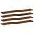 Rafturi perete 4 buc. stejar fumuriu 60x10x1,5 cm lemn compozit GartenMobel Dekor