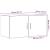 Dulap de perete din lemn vechi 80x39x40 cm din lemn prelucrat GartenMobel Dekor