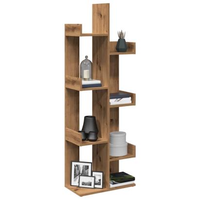 Bibliotecă, stejar artizanal, 48x25,5x140 cm, lemn prelucrat GartenMobel Dekor