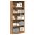 Bibliotecă, stejar artizanal, 80x24x176 cm, lemn prelucrat GartenMobel Dekor