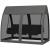 Balansoar gradina, 3 locuri, cu plasa insecte, gri inchis, 240x140x197 cm, functie pat, max 300 kg, Monte Carlo GartenVIP DiyLine