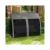 Balansoar gradina, 3 locuri, cu plasa insecte, gri inchis, 240x140x197 cm, functie pat, max 300 kg, Monte Carlo GartenVIP DiyLine