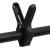 Suport de fundal în formă de T, negru, 91x60x(70-200) cm GartenMobel Dekor