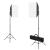 Set studio foto cu lumini softbox, fundal și reflector GartenMobel Dekor