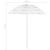 Umbrelă de soare de plajă Hawaii, alb, 180 cm GartenMobel Dekor