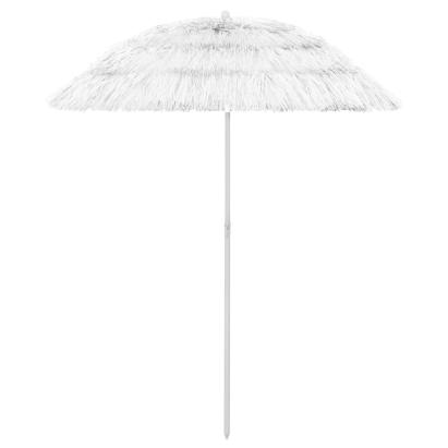 Umbrelă de soare de plajă Hawaii, alb, 180 cm GartenMobel Dekor