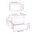 Set de mobilier de baie, stejar fumuriu, lemn prelucrat GartenMobel Dekor