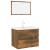 Set de mobilier de baie, stejar fumuriu, lemn prelucrat GartenMobel Dekor