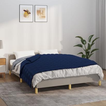 Pătură cu greutăți, albastru, 138x200 cm, 6 kg, material textil GartenMobel Dekor