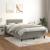 Pat box spring cu saltea, gri deschis, 120x190 cm, catifea GartenMobel Dekor