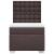 Pat box spring cu saltea, maro închis, 90x200 cm, textil GartenMobel Dekor