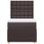 Pat box spring cu saltea, maro închis, 90x200 cm, textil GartenMobel Dekor