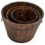 Set de jardiniere tip găleată, 3 piese, lemn masiv de brad GartenMobel Dekor