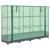 Strat înălțat cu husă de seră, aspect ratan, 160x40x123 cm GartenMobel Dekor