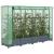 Strat înălțat cu husă de seră, aspect ratan, 160x40x123 cm GartenMobel Dekor