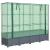 Strat înălțat cu husă de seră, aspect ratan, 160x40x138 cm GartenMobel Dekor